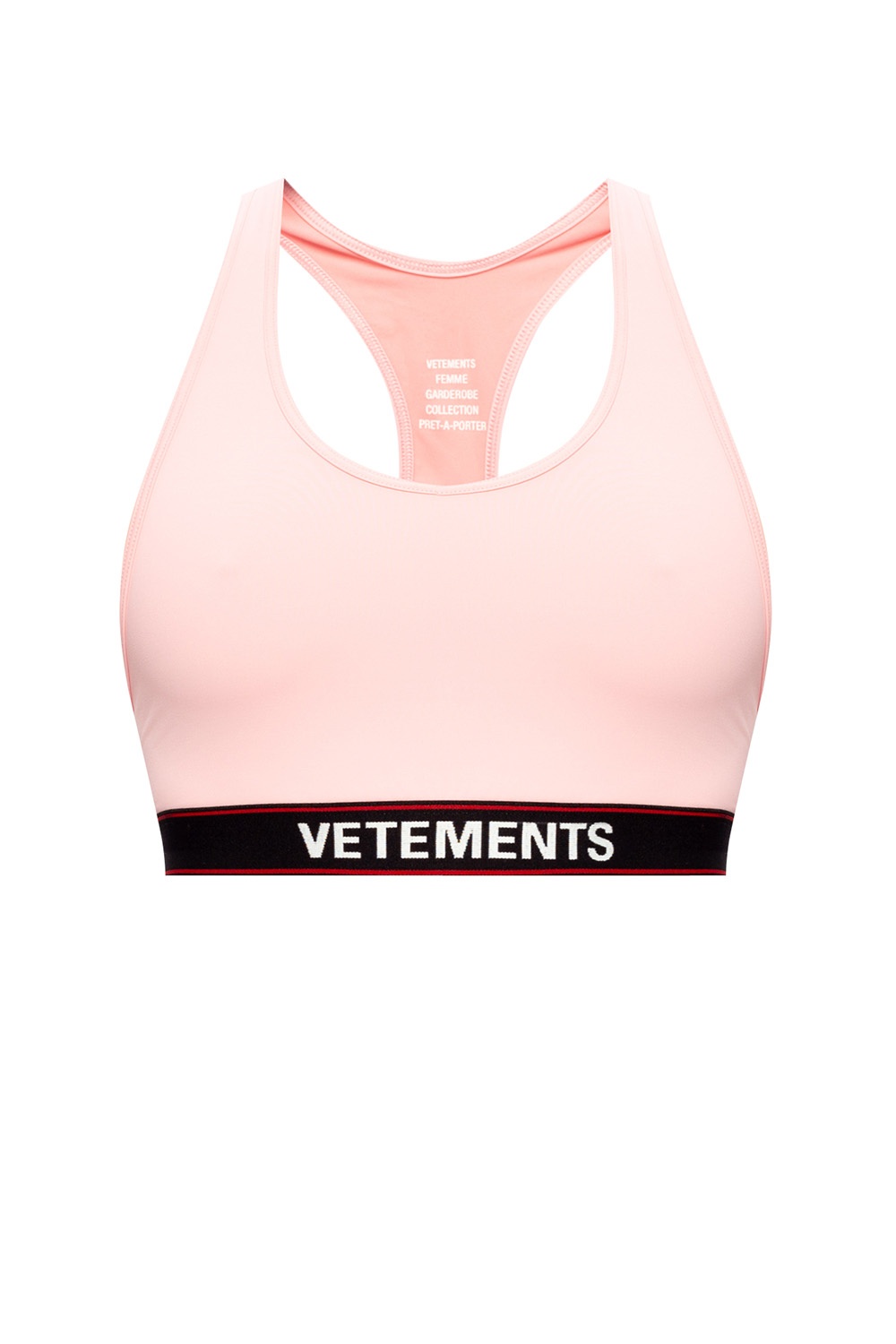 VETEMENTS Sports bra with logo